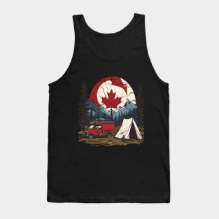 True North Camper: Exploring Canada's Wilderness" With your "Camping Canada" Tee shirt! Tank Top